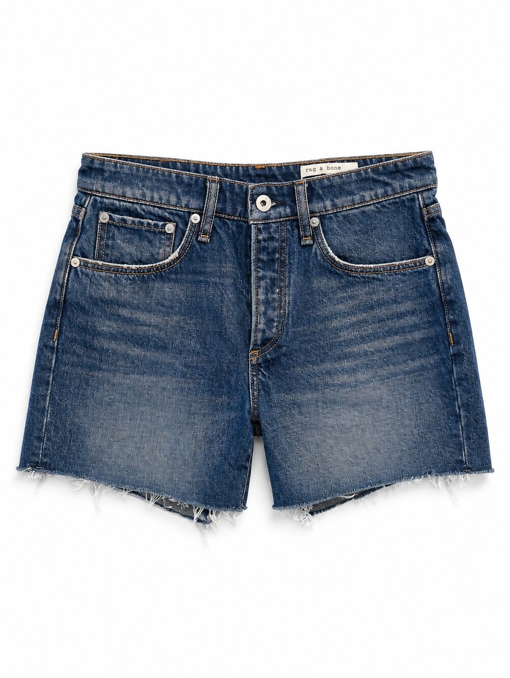 Rag & Bone Rosa Mid Rise Denim Shorts, 25, Quiet Luxury, Minimalist, Coastal